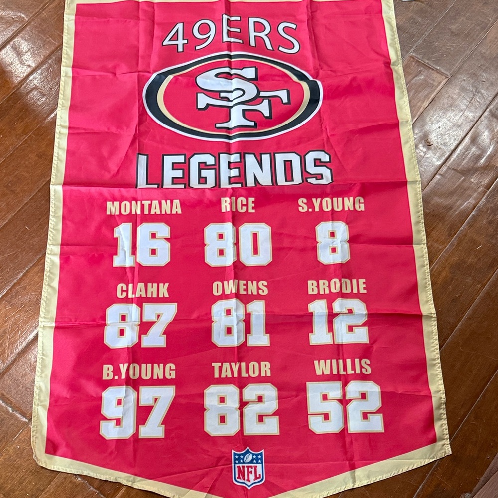 Wincraft Red and Gold 49ers Legends Wall Decor